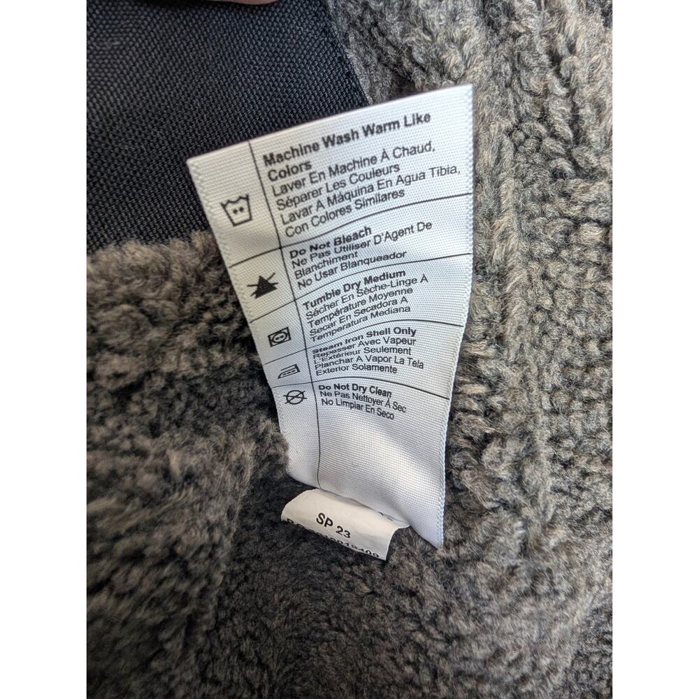 NWT Carhartt Jacket Womens S Black Iconic Washed Duck Sherpa-Lined Zip Up 0J4392 - Picture 5 of 5